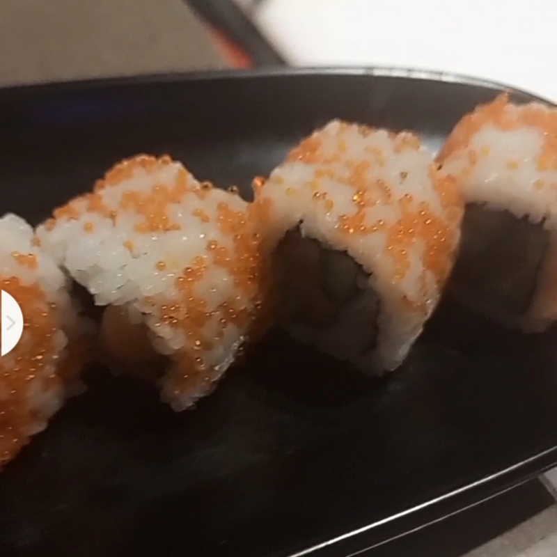 Salmon & Cucumber filling with Caviar
