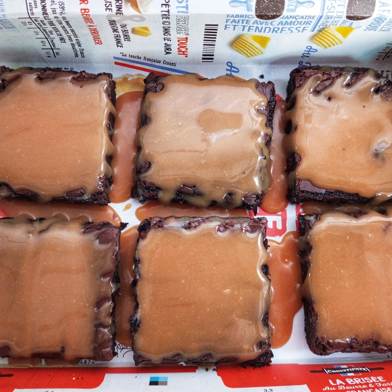 Salted Caramel fudge brownie