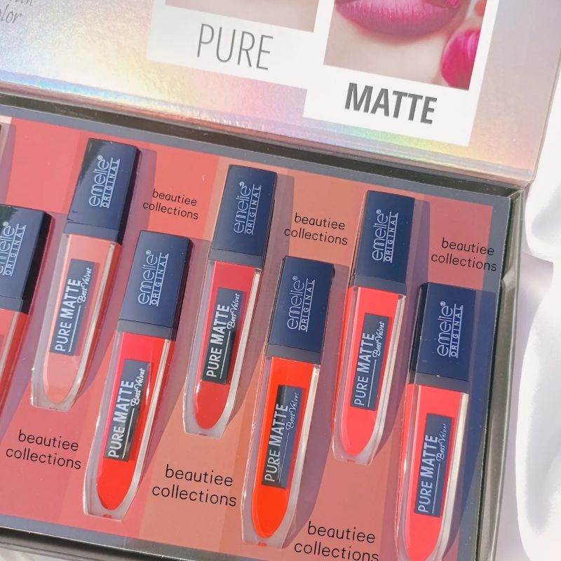 Emelie pure matte lip gloss trayb