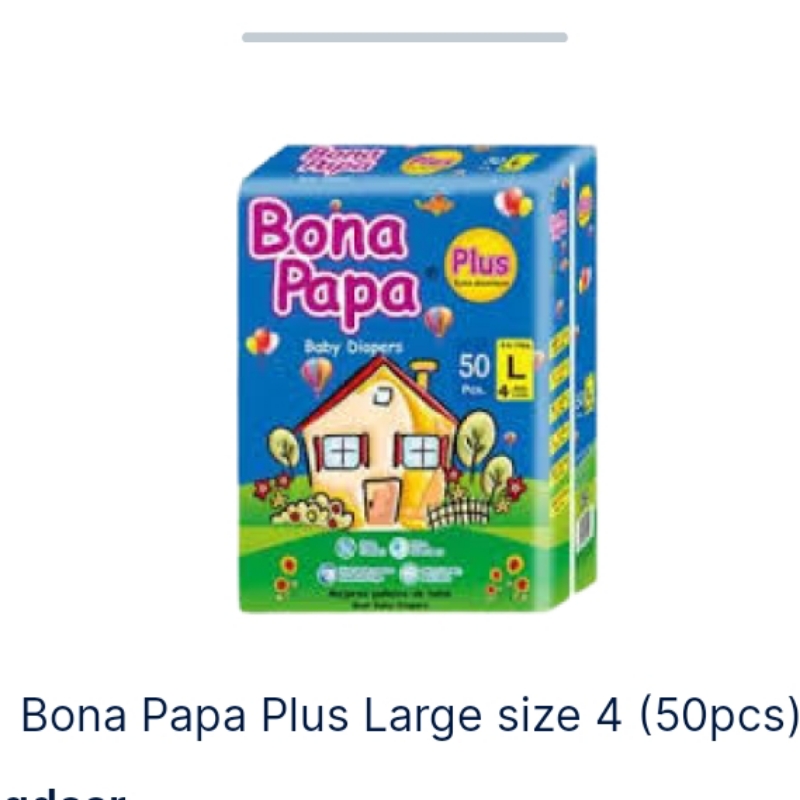 Bona papa Plus large size 4 (50pcs)