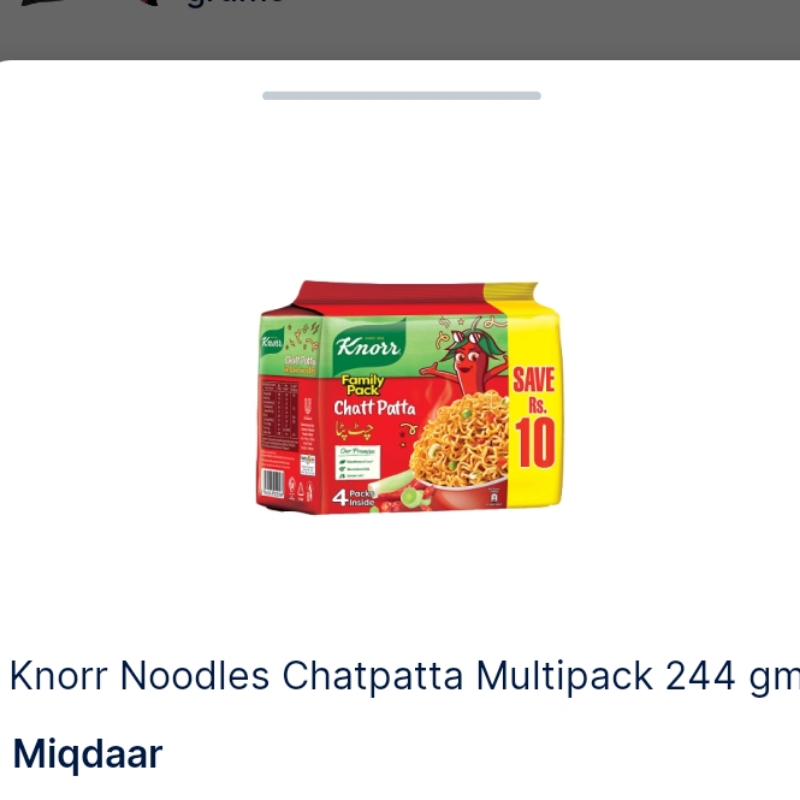 knorr Noodles chatpatta multipack 244gm