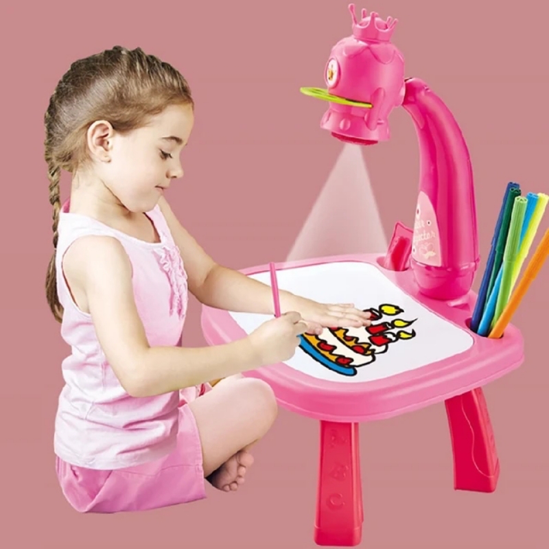 Kids Painting &  Drawing Projector Table