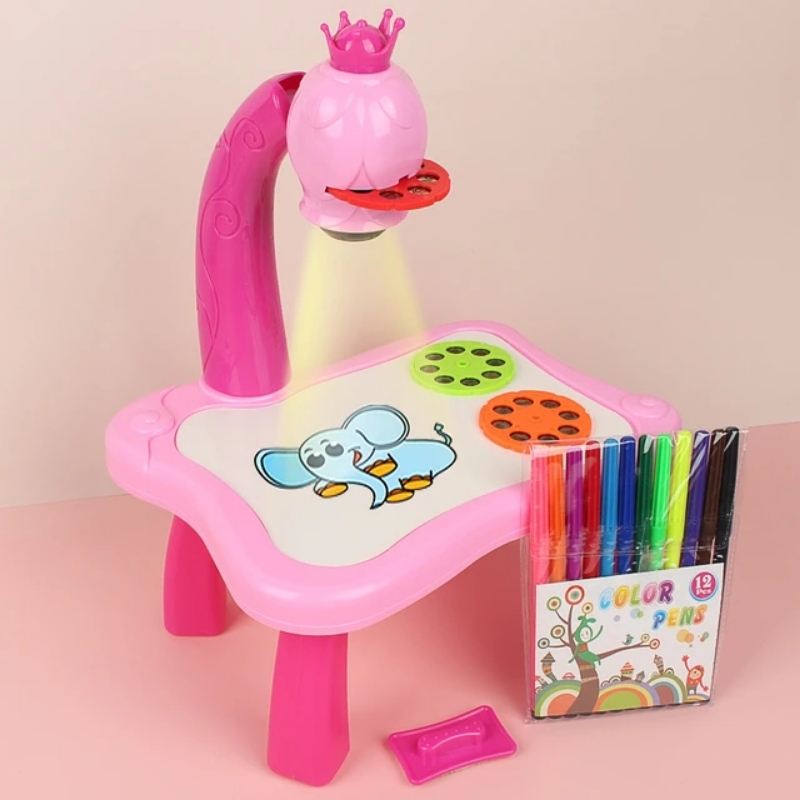 Kids Painting &  Drawing Projector Table