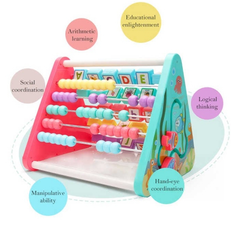 5 in 1 Multifunction Learning Activity Shelf