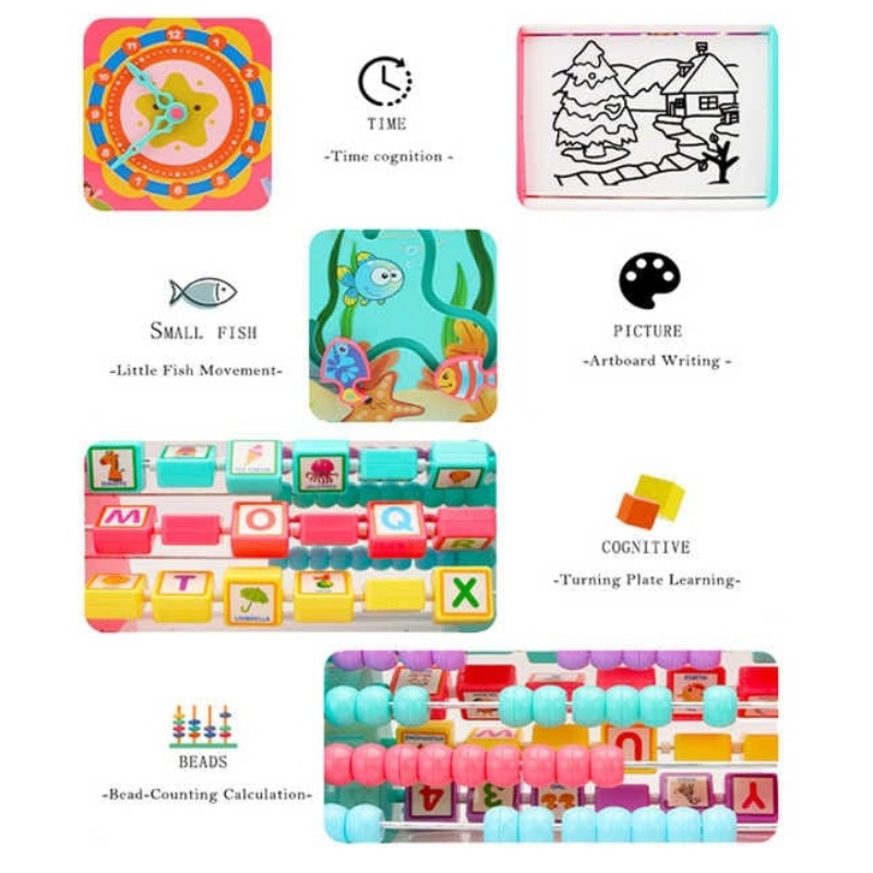 5 in 1 Multifunction Learning Activity Shelf