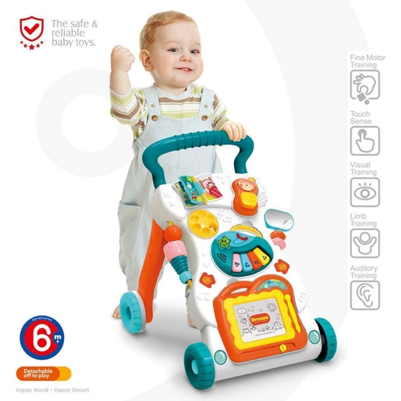 Baby Sit-to-Stand Learning Walker Trolley Big Size