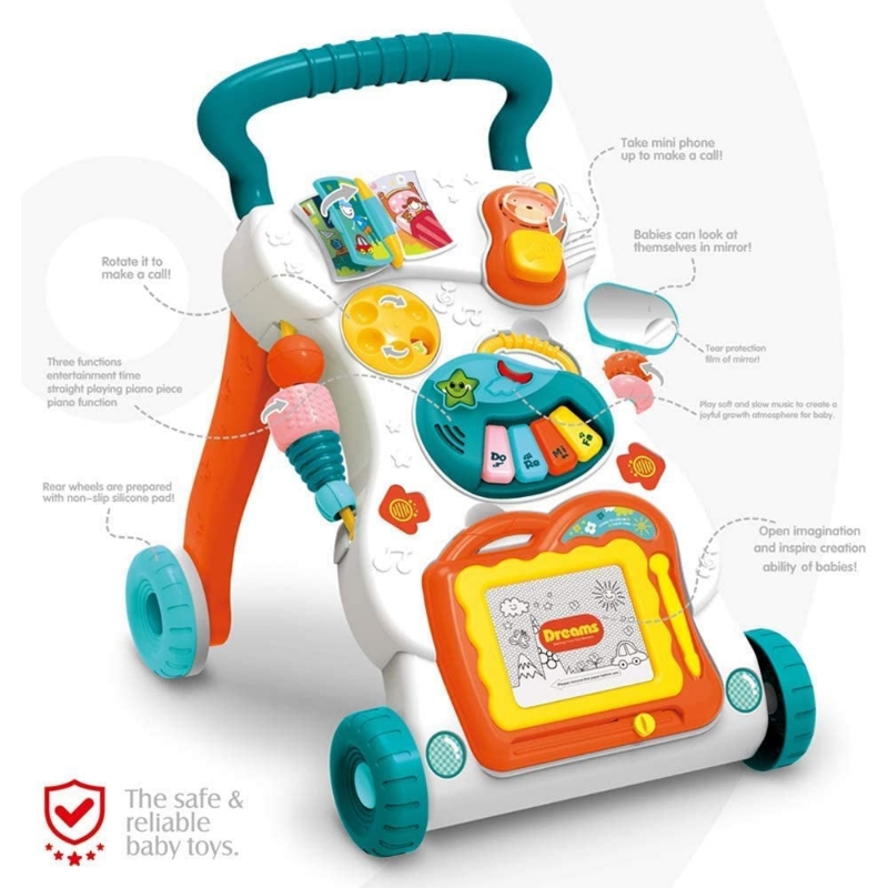 Baby Sit-to-Stand Learning Walker Trolley Big Size