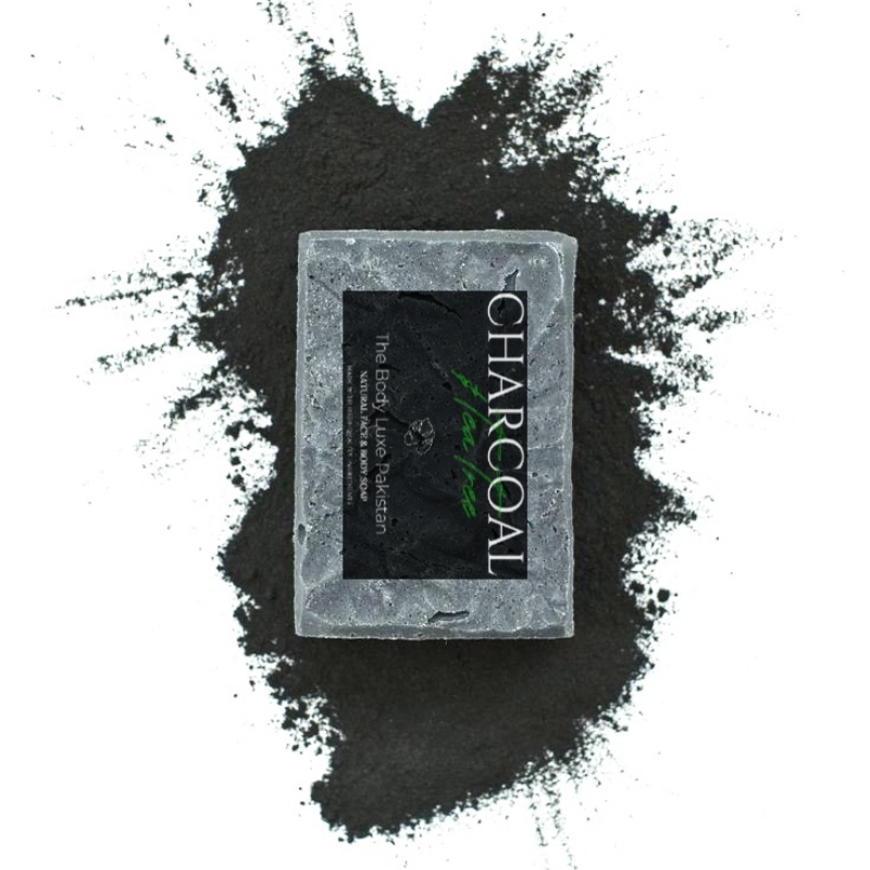 Charcoal & Tea Tree enriched natural face & body soap