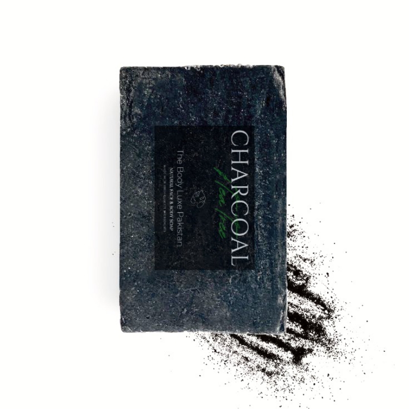 Charcoal & Tea Tree enriched natural face & body soap