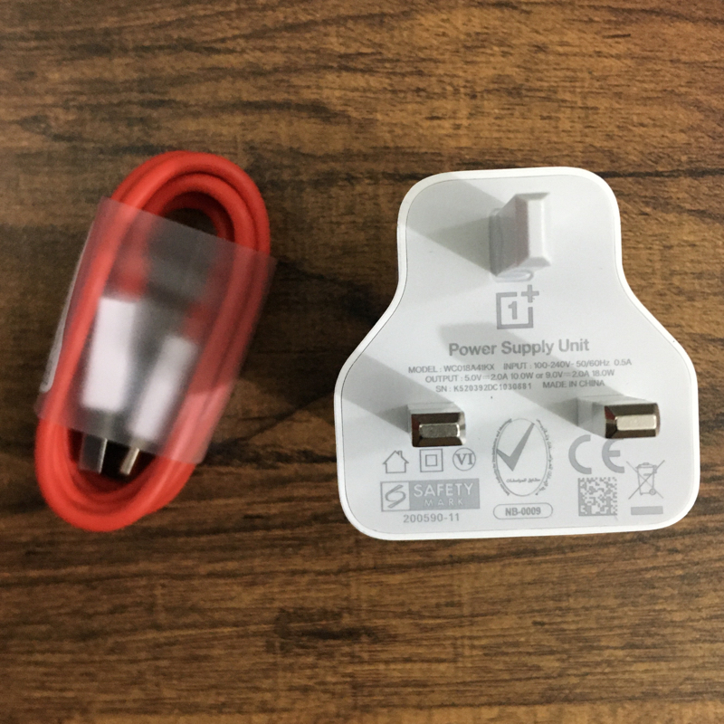 OnePlus 18 Watt Charger 100 % Genuine - Oneplus Wrap Charge 18 Power Adaptor with Type C Cable