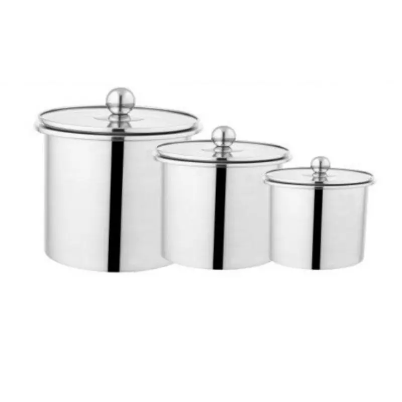Jar Set Stainless Steel Air tight 3pcs