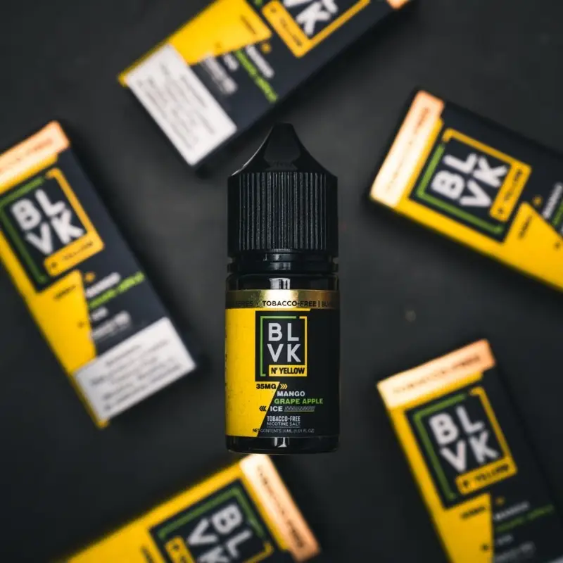 Mango grape apple ice by BLVK N'YELLOW 30ml bottle