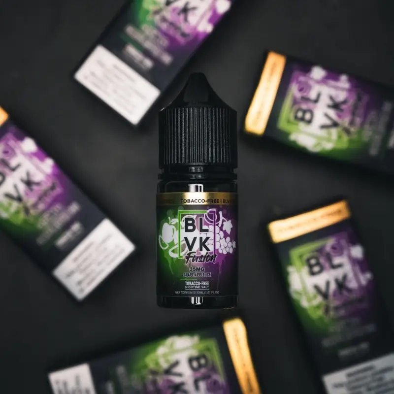 Grape apple ice by BLVK FUSION 30ml bottle