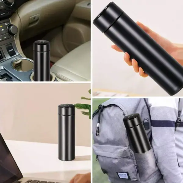 Temperature Display Indicator Insulated Stainless Steel Hot & Cold Flask Bottle, flask bottle,
