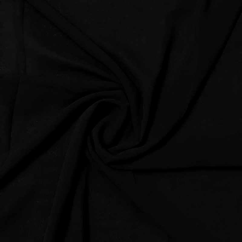 Georgette Chiffon - Black