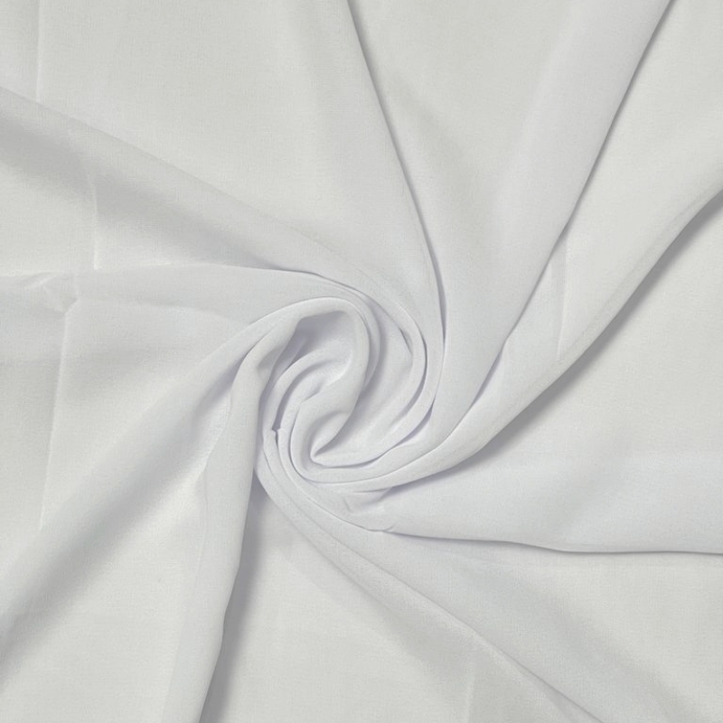 Georgette Chiffon - White