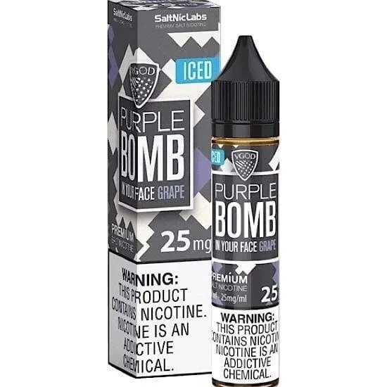 Purple bomb iced by VGOD 30ml bottle