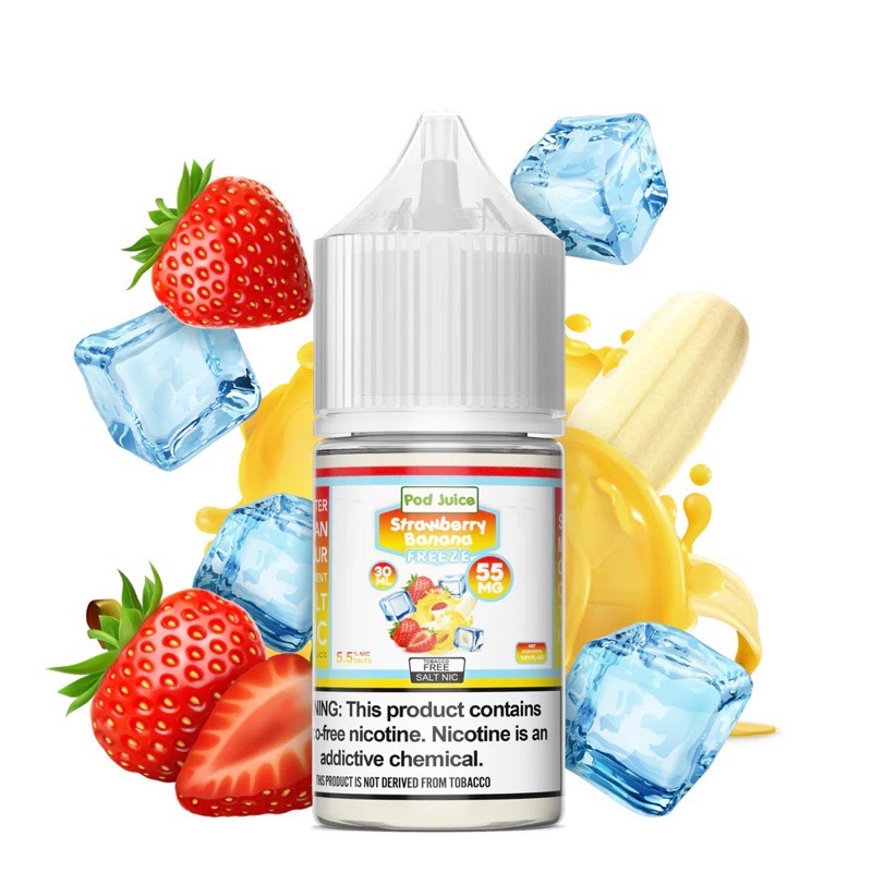 Strawberry Banana Freeze By POD JUICE 30ml Bottle