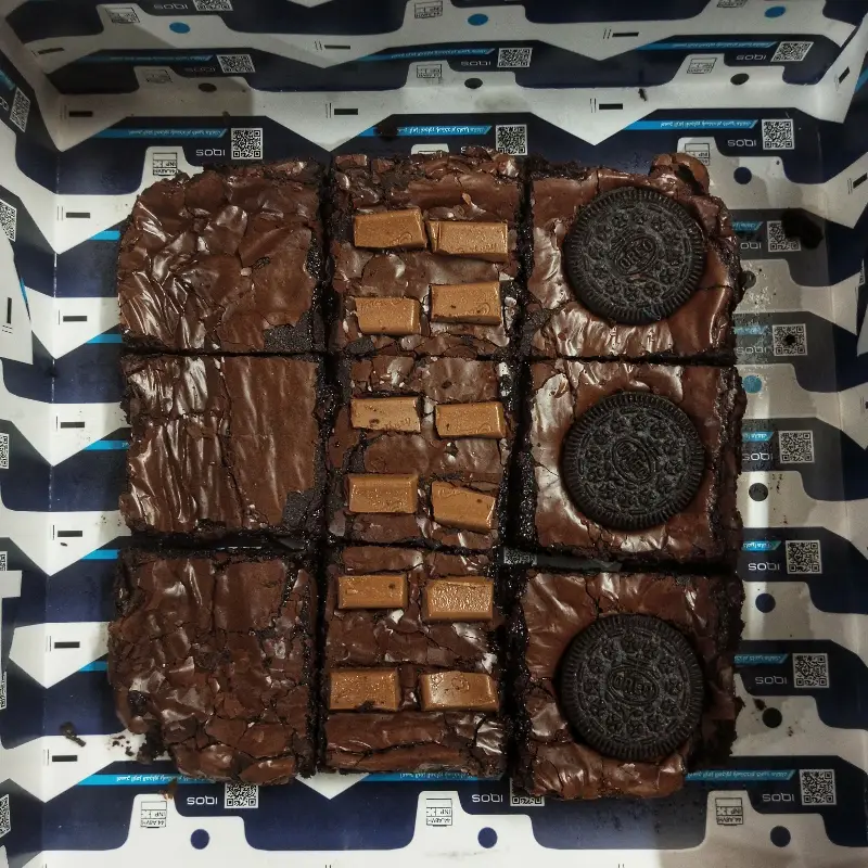 Box of assorted brownies