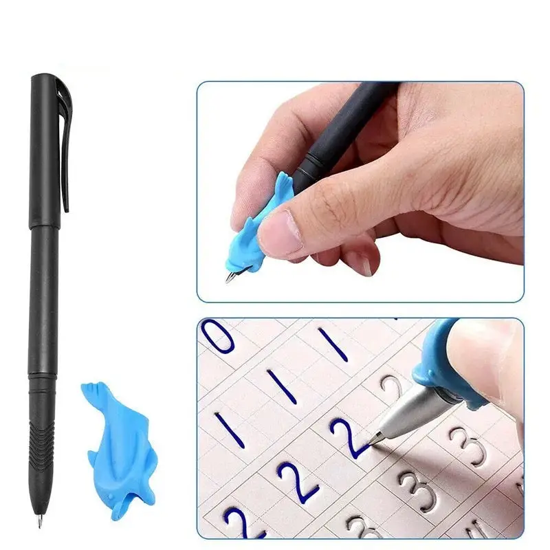 (Set Of 4) Sank Magic Book + Magic Pen Practice Copybook For Montessori Kids Handwriting Calligraphy