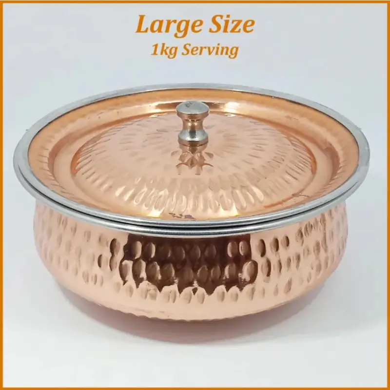 Copper Casserole Serving  Pot