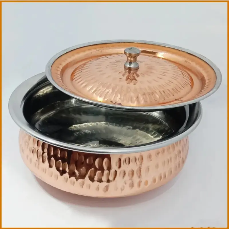 Copper Casserole Serving  Pot