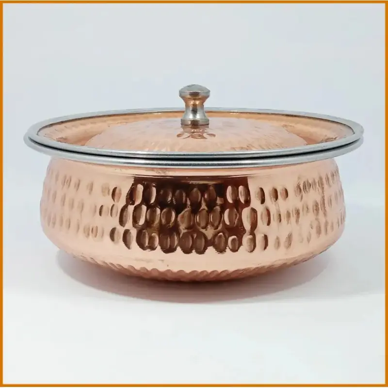 Copper Casserole Serving  Pot