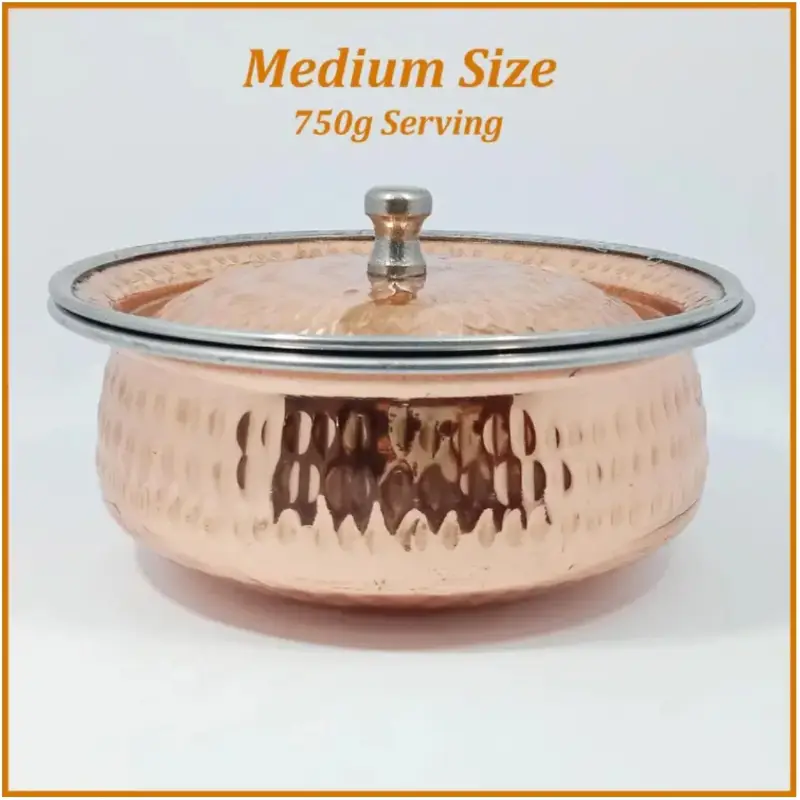 Copper Casserole Serving  Pot