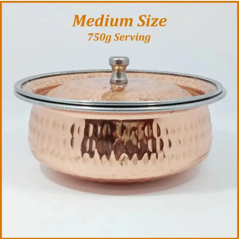 Copper Casserole Serving  Pot