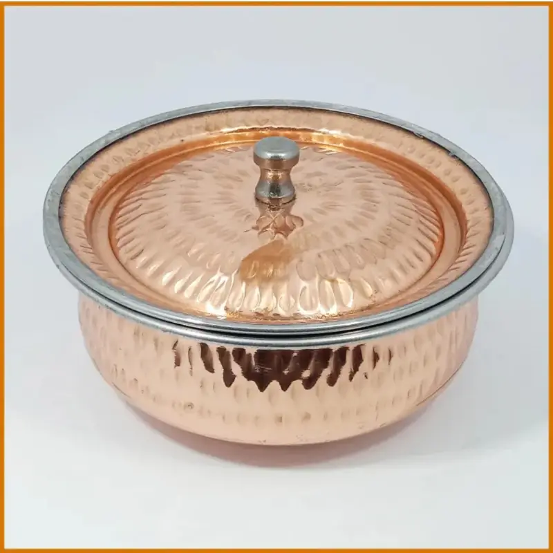 Copper Casserole Serving  Pot
