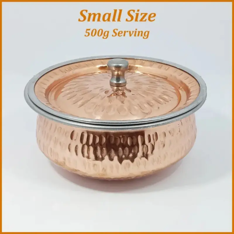 Copper Casserole Serving  Pot