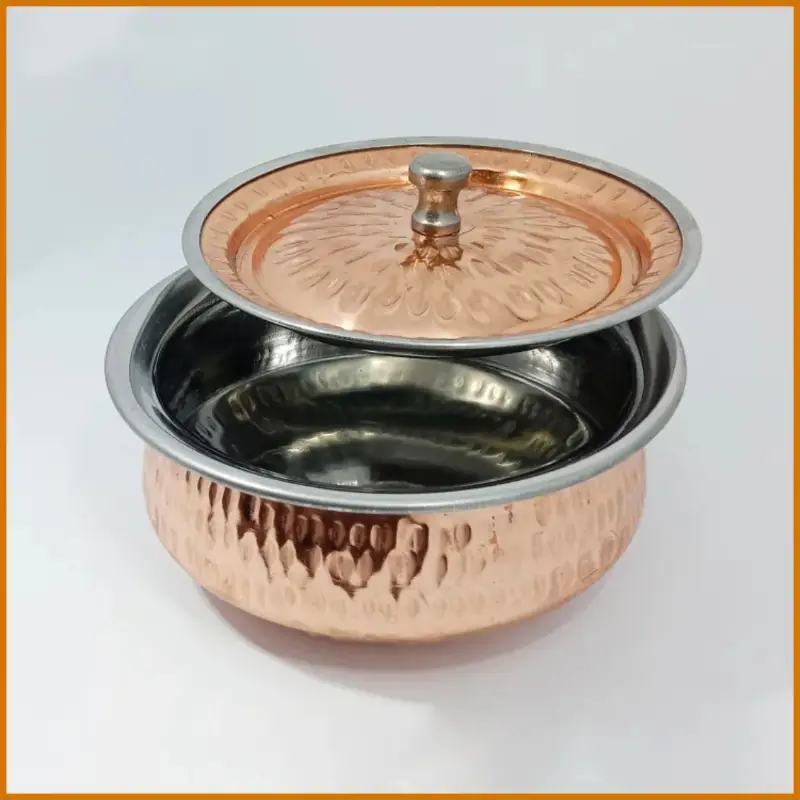 Copper Casserole Serving  Pot