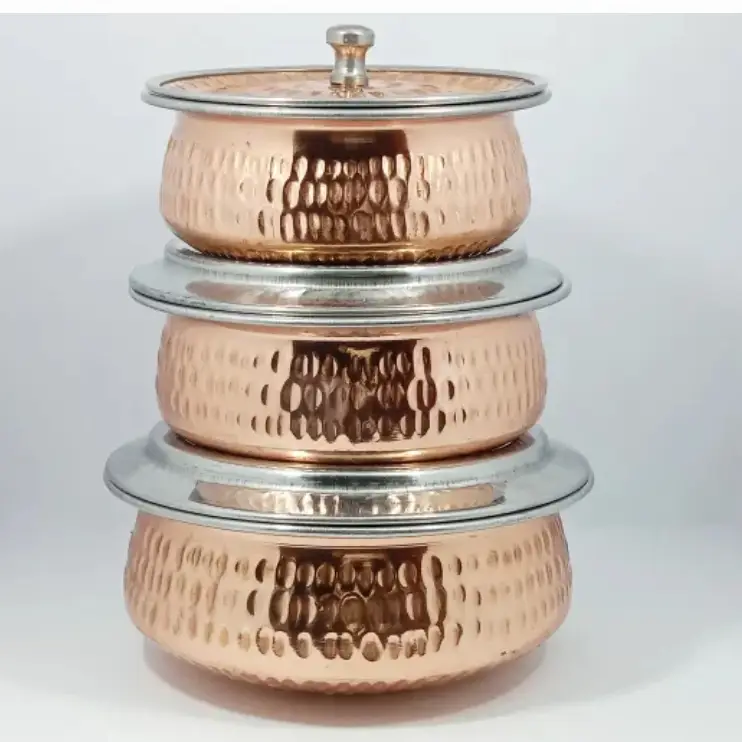 Copper Casserole Serving  Pot