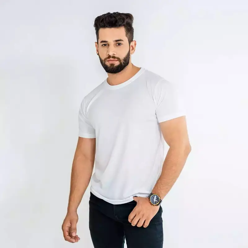 White Double Stitching Expert Quality T-Shirt For Men