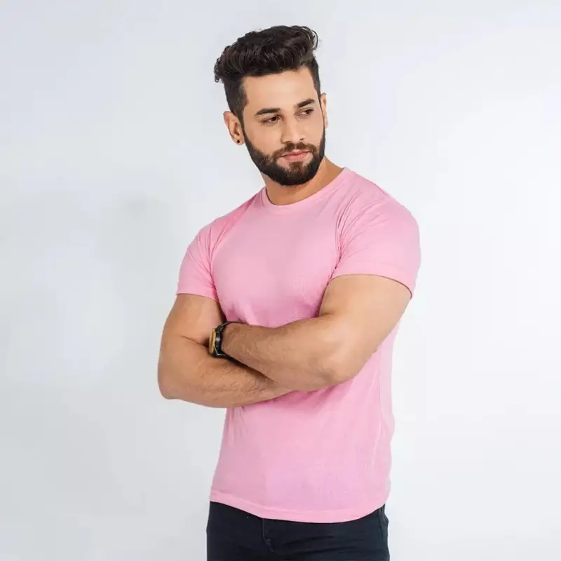 Pink Premium Quality T-Shirt For Men