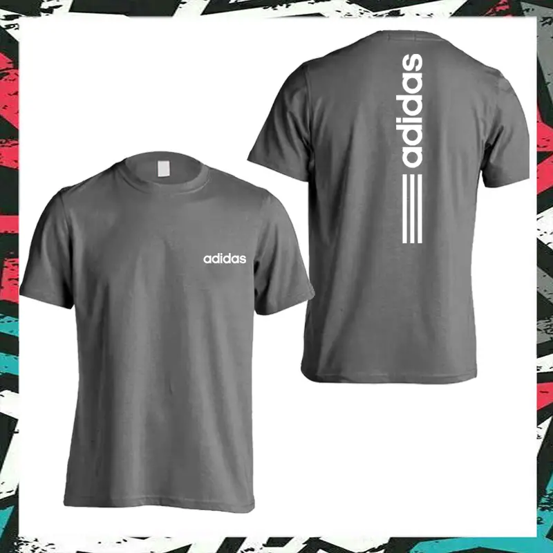 Multicolor Adidas Printed Permium Quality T-Shirt For Men