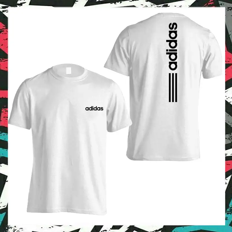 Multicolor Adidas Printed Permium Quality T-Shirt For Men