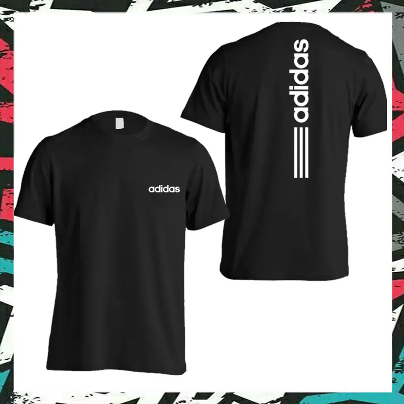 Multicolor Adidas Printed Permium Quality T-Shirt For Men