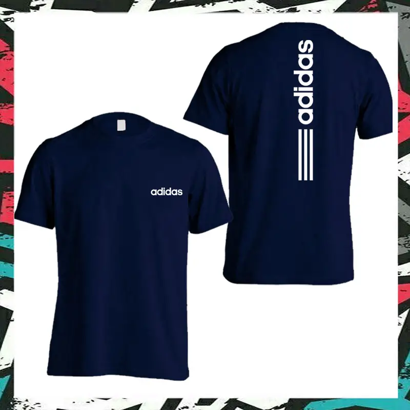 Multicolor Adidas Printed Permium Quality T-Shirt For Men