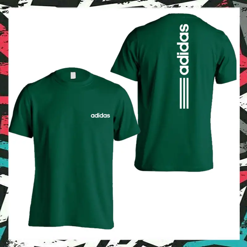 Multicolor Adidas Printed Permium Quality T-Shirt For Men