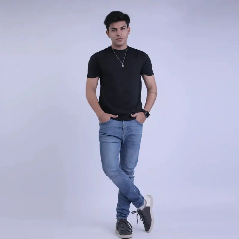 Basic T-Shirt For Men Black