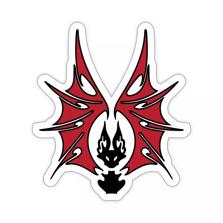 Fire Bat Sticker