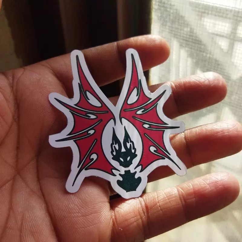 Fire Bat Sticker