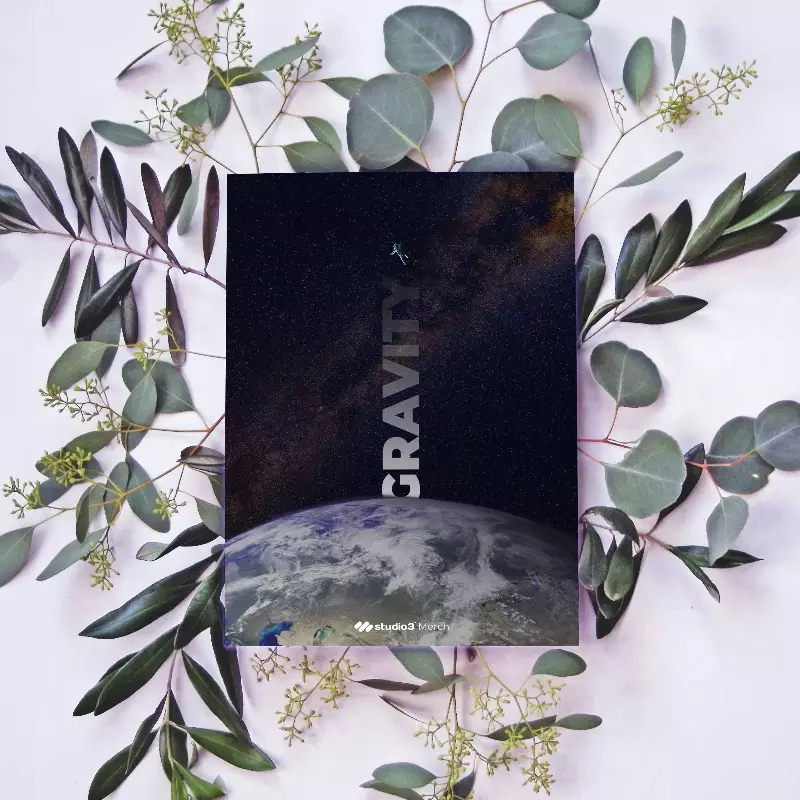 Gravity A4 Poster Sticker