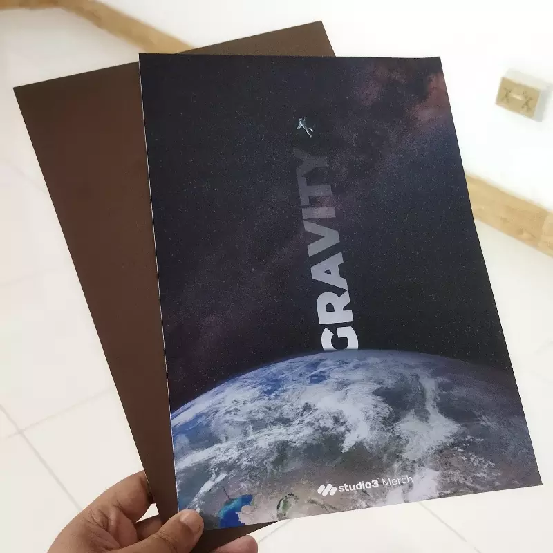 Gravity A4 Poster Sticker