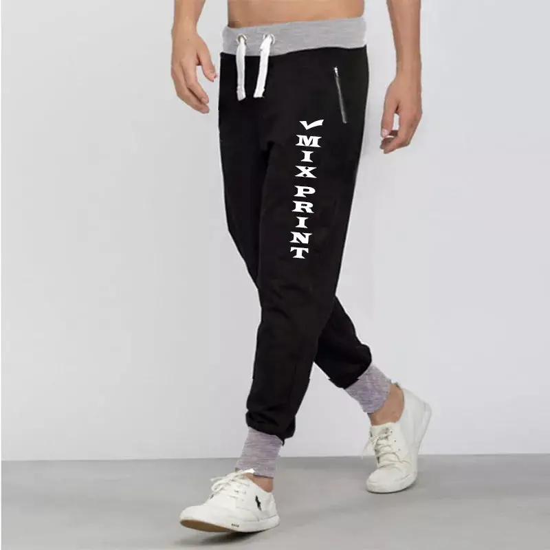 Black Summer Stylish Different Printed Trouser For Men