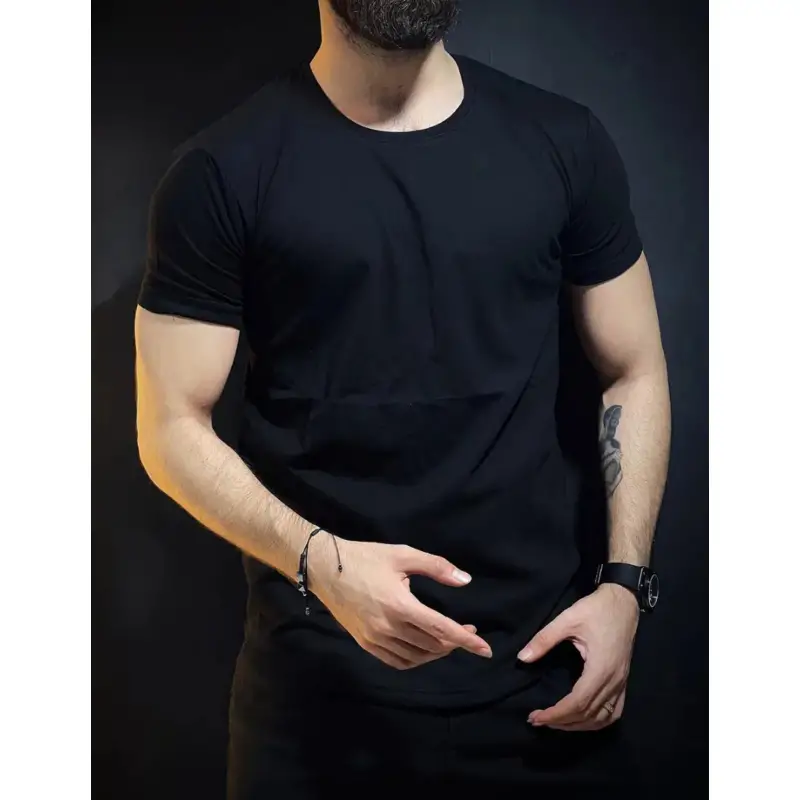 Men's Plain T-Shirt Black