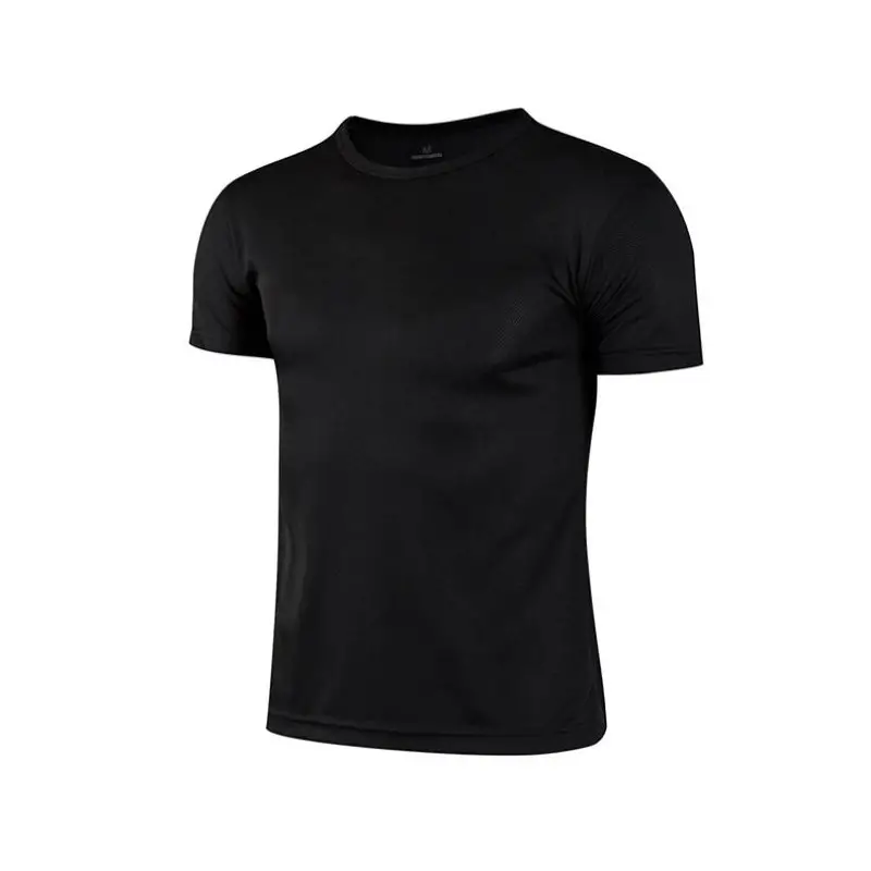 Black Basic Sports Polyester T-Shirt For Men Super Best Quality