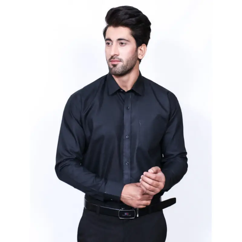 Formal Dress Shirts for Men Premium Black