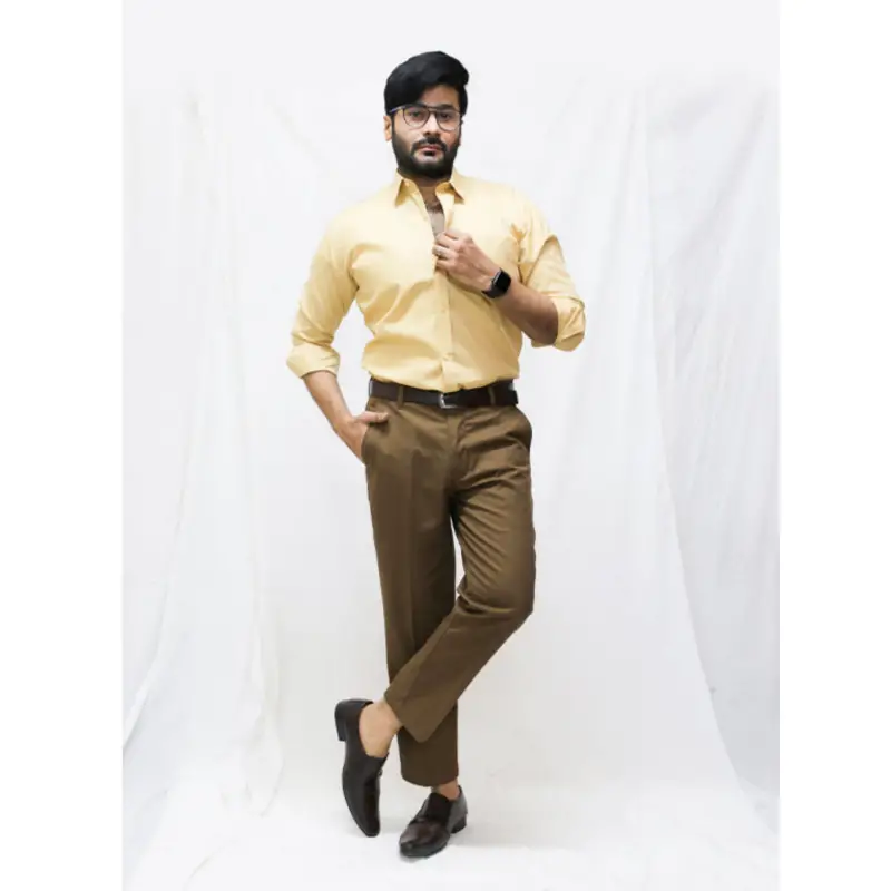Formal Dress Shirts for Men Premium Fawn